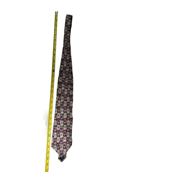 Martin Wong Napa Valley Geometric Men's Tie 100% Silk 58"x4" Necktie - Picture 4 of 8
